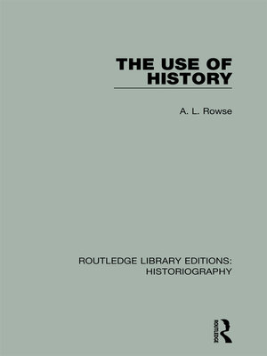 cover image of The Use of History